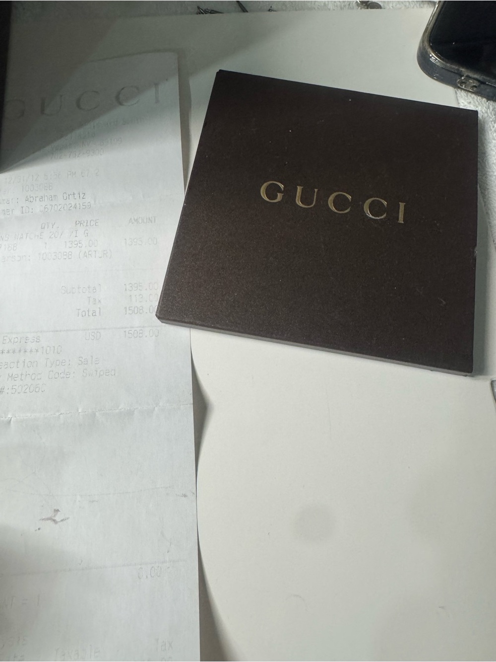 #145 Gucci Brown Watch with Green and Red Stripe - Picture 6 of 7